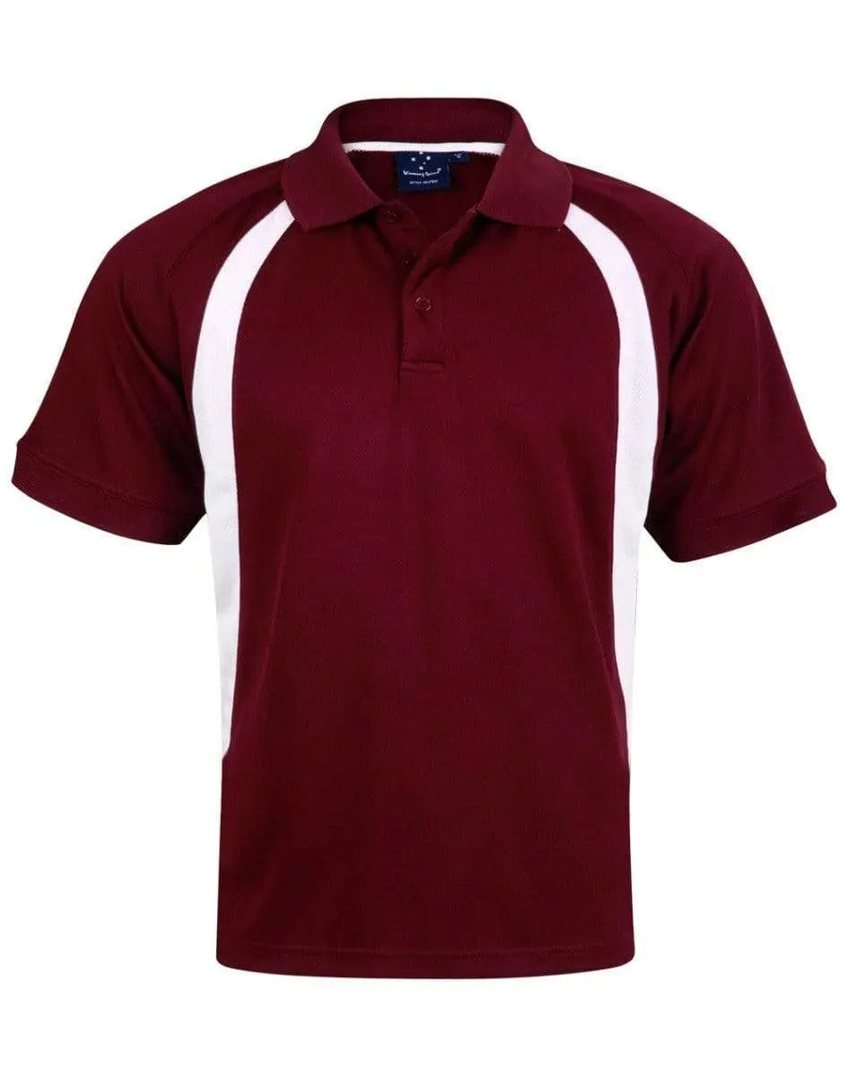 Winning Spirit Olympian Polo Men's Ps51 Casual Wear Winning Spirit Maroon/White S